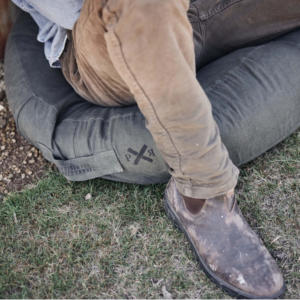 Highlander Floor Cushion | Forest Green | 70*23 Round | Pony Rider